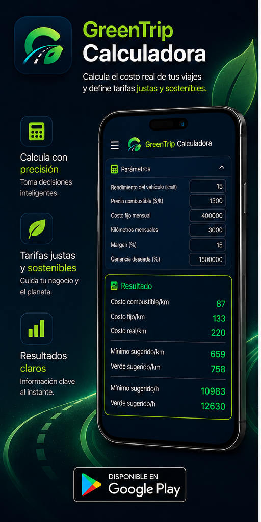Calculadora de GreenTrip